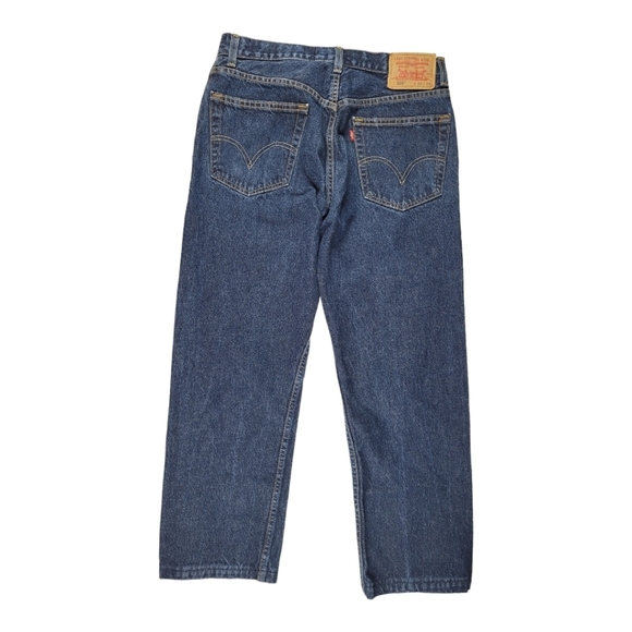 Levi Original Rivited 505 Regular Fit Straight Leg Jeans - Picture 2 of 9